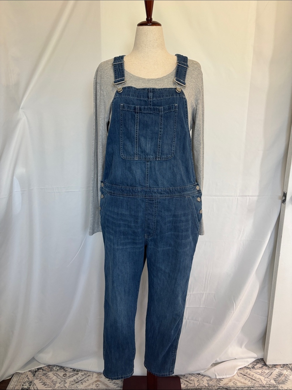 GAP Denim Overalls in Blue Wash